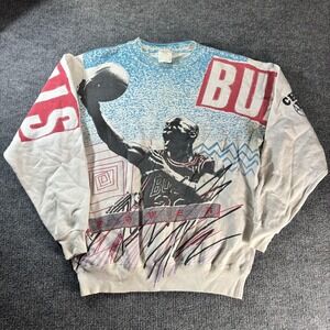 Vintage Chicago Bulls Sweatshirt Mens XL Multi Color NBA Basketball Jordan 90s